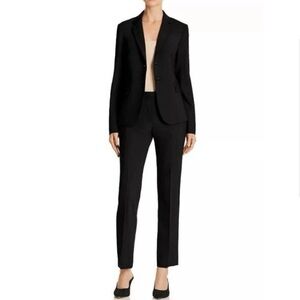 Theory Hartsdale Straight Leg Black Dress Trousers Size 12